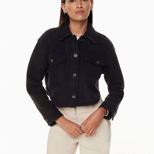 Aritzia Wilfred Free Ganna Cropped Shirt Jacket